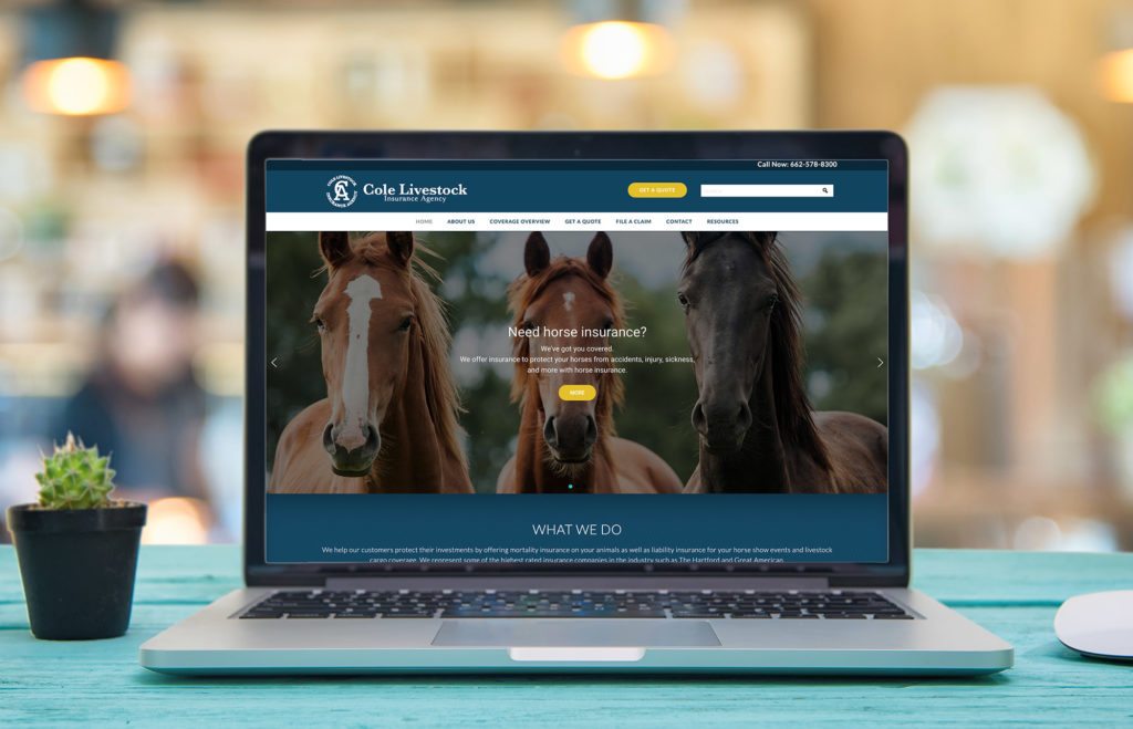 Cole Agency Livestock Insurance Website