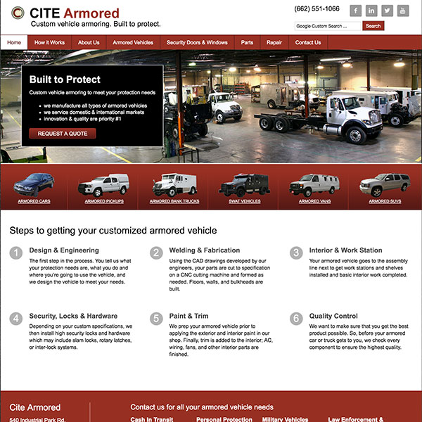 Cite Armored Website