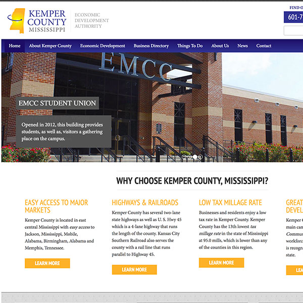Kemper County Economic Development Website
