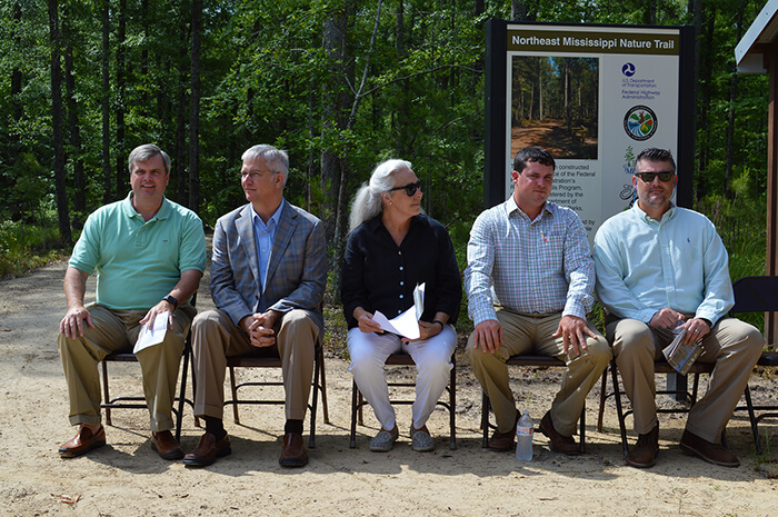 From L to R: Skip Skaggs, Commissioner Mike Tagert, Martha Dalrymple, Rory Thornton, Mayor Brad Blalock