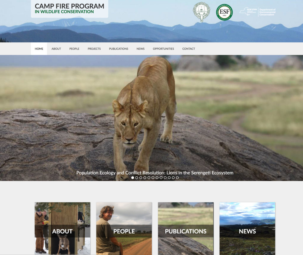 Camp Fire Program in Wildlife Conservation Website