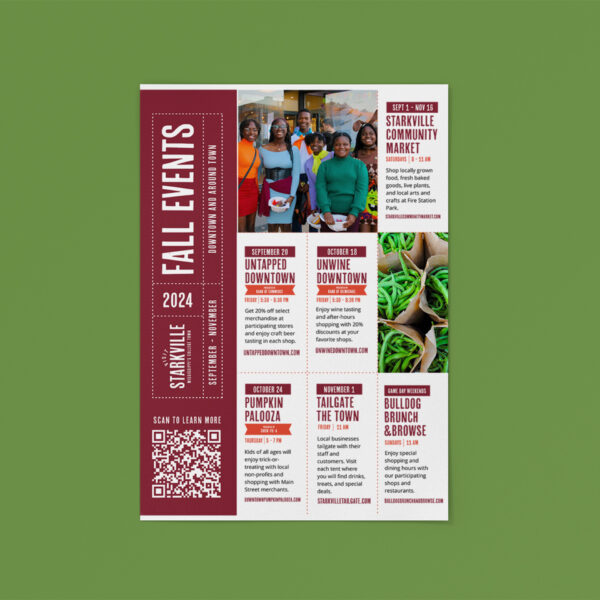 Fall Events poster for Greater Starkville Development Partnership