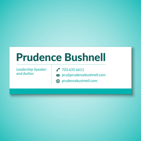 Prudence Bushnell Business Card