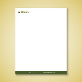 The Golden Opportunity Letterhead