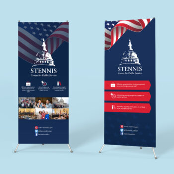 Stennis Center Banner Stand