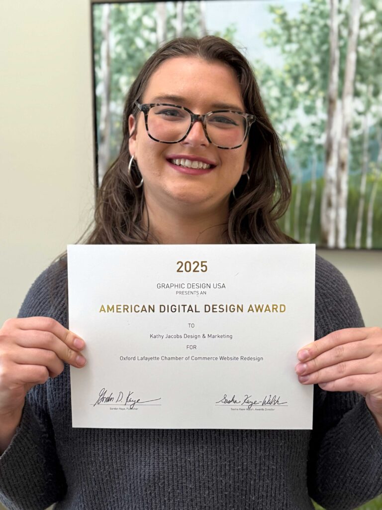 Olivia Madrzyk, Designer for the Oxford Lafayette Chamber Website