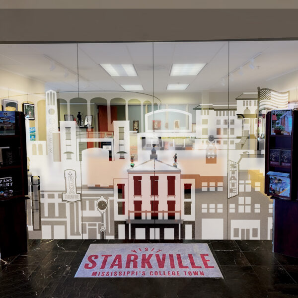 Greater Starkville Development Partnership Glass Wall