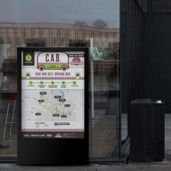 Campus Autonomous Bus Sign and Map
