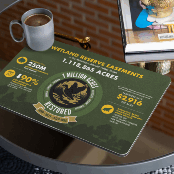 Wetland Reserve Easement Placemat for Tri-State Partnership