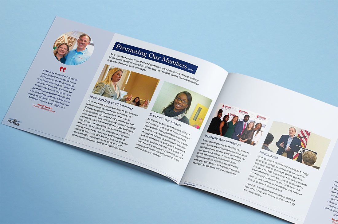 open view of the annual report book