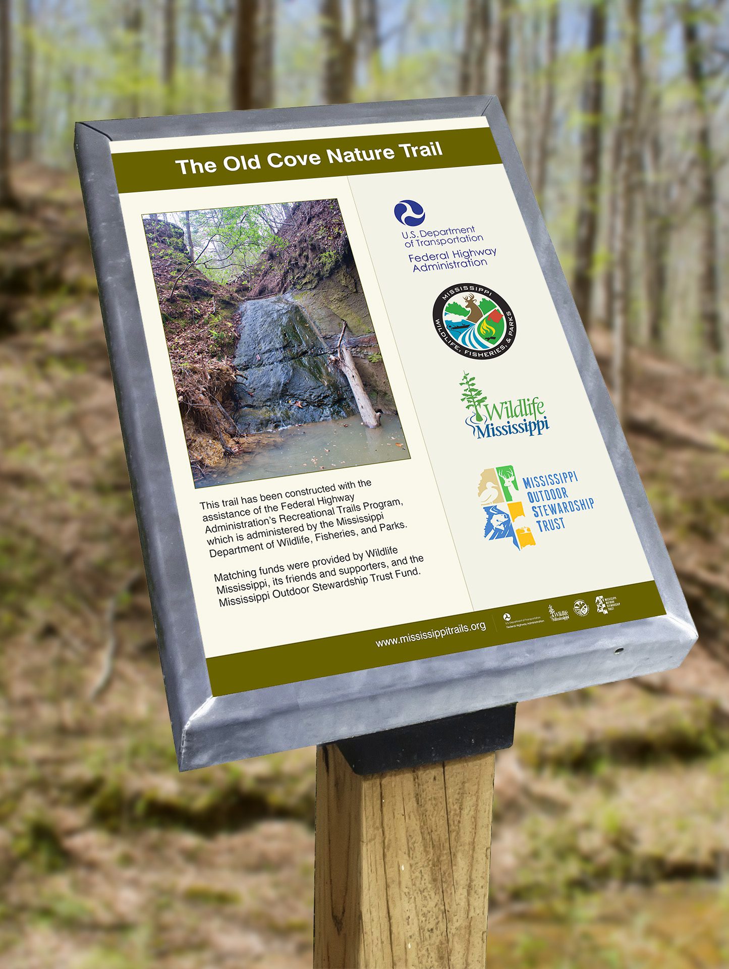 sign in the Old Cove area