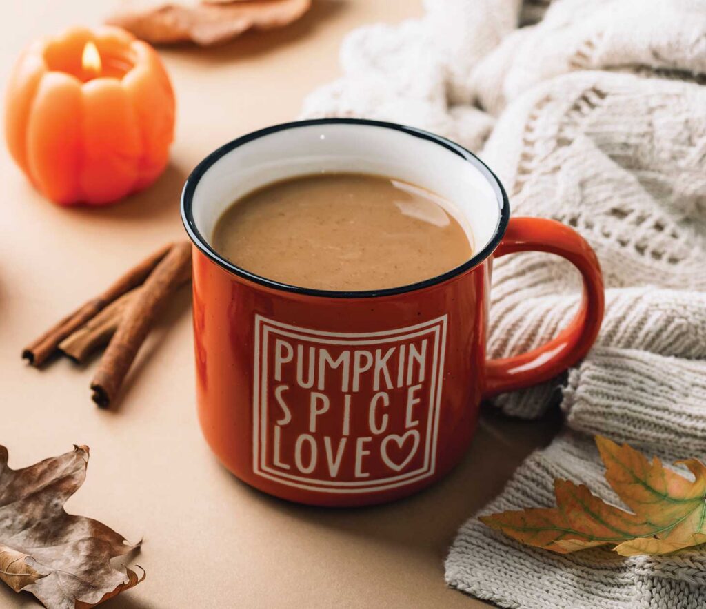 Pumpkin spice coffee